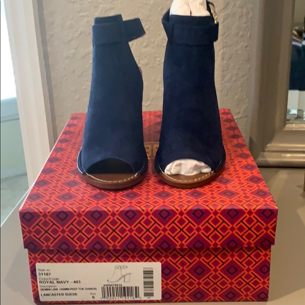 Tory Burch Gemini Link Peep Toe